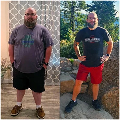 Brandon Cranor, before and after weight loss photos